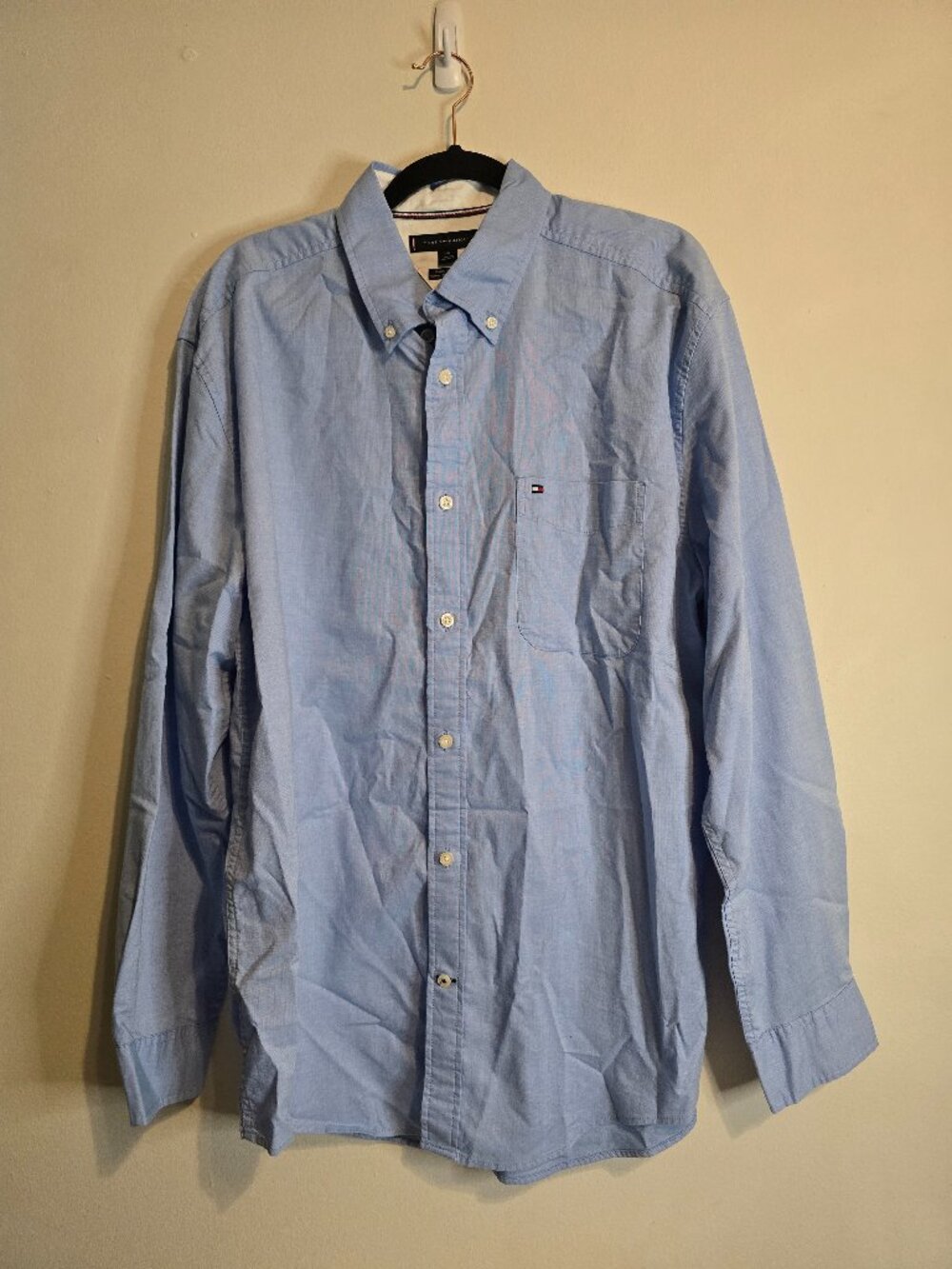 Men's Tommy Hilfiger Classic Fit Stretch Button Up - Large